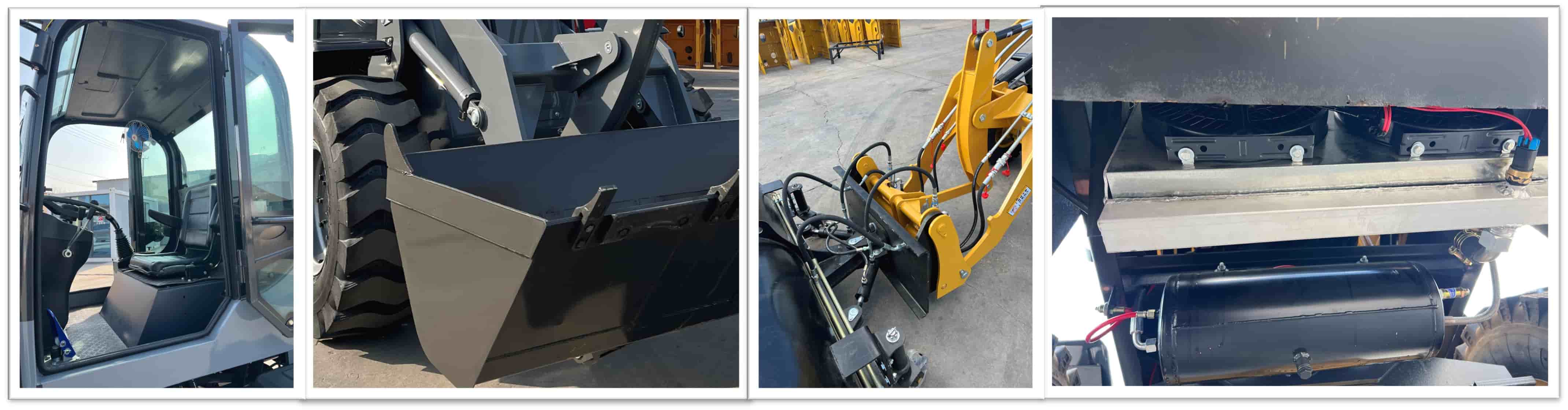 Compact Wheel Loader With Grapple