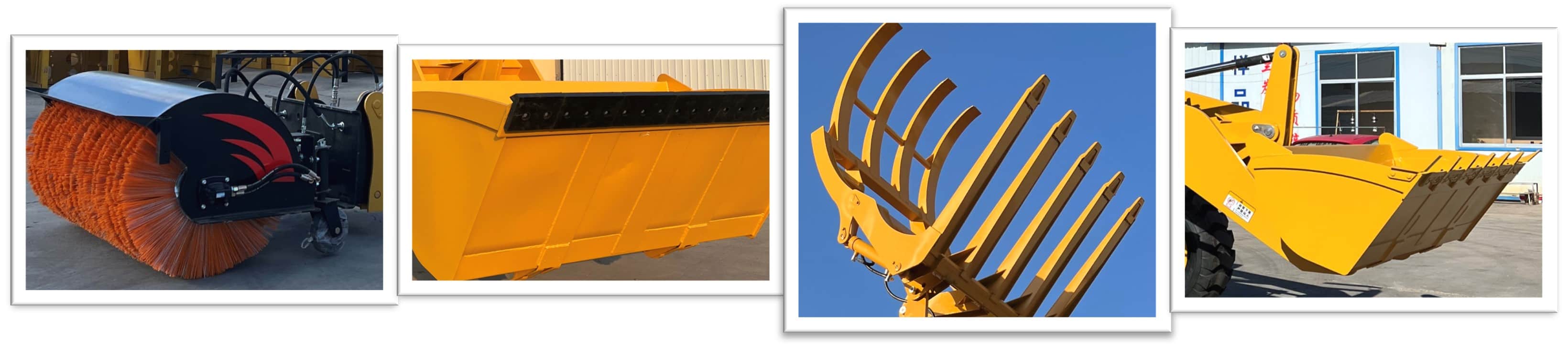 Wheel Loader Bucket Grapple Shovel Snowblower
